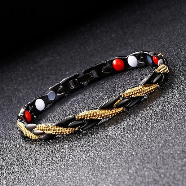 Healthy Magnetic Slimming Bracelet Fashionable Jewelry for Woman Man Weight Loss Bracelet Link Heart Shape Steel Chain Bracelet