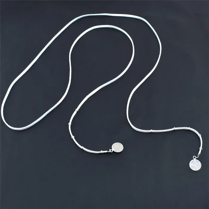 Boho Long Necklace Gothic Black Velvet Choker Maxi Necklaces Round Collier Collares Womans Necklaces Jewellery Bijoux Janedream